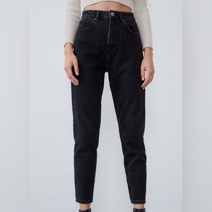 Black high waisted denim